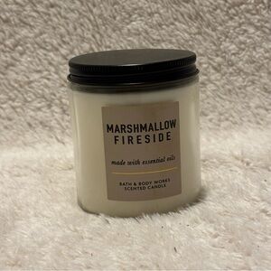 Marshmallow fireside single wick candle
